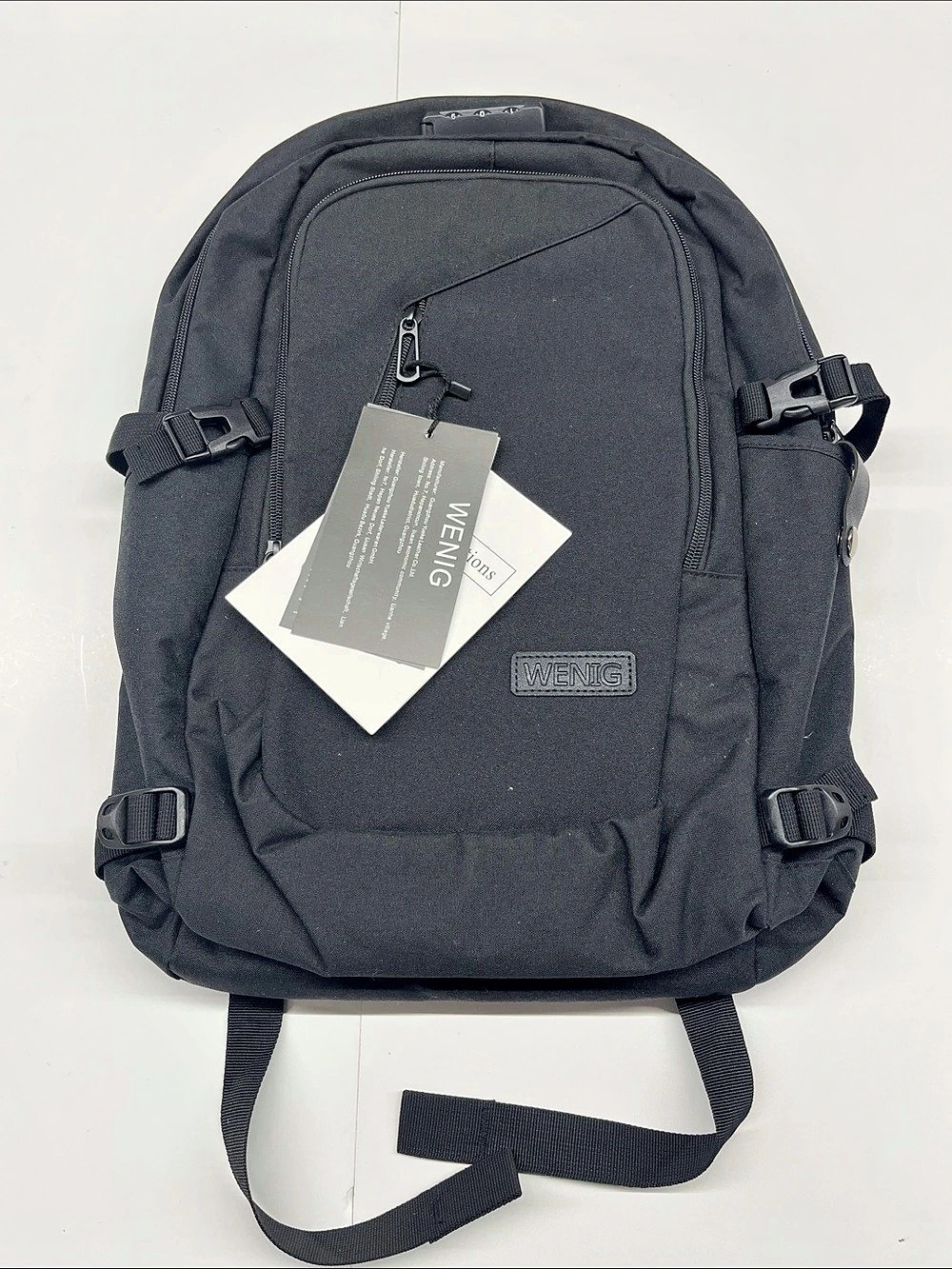 NEW WENIG Anti-Theft Travel Laptop Backpack Black